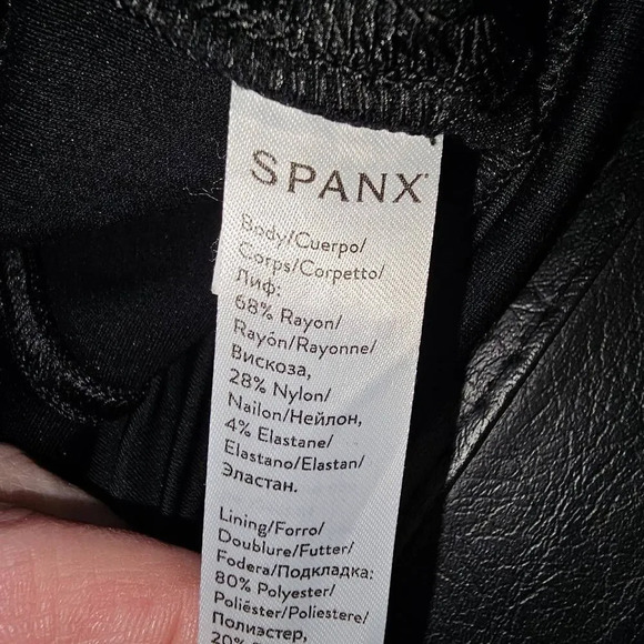 Spanx Womens Black Ponte Ankle Leggings XL - Picture 4 of 5